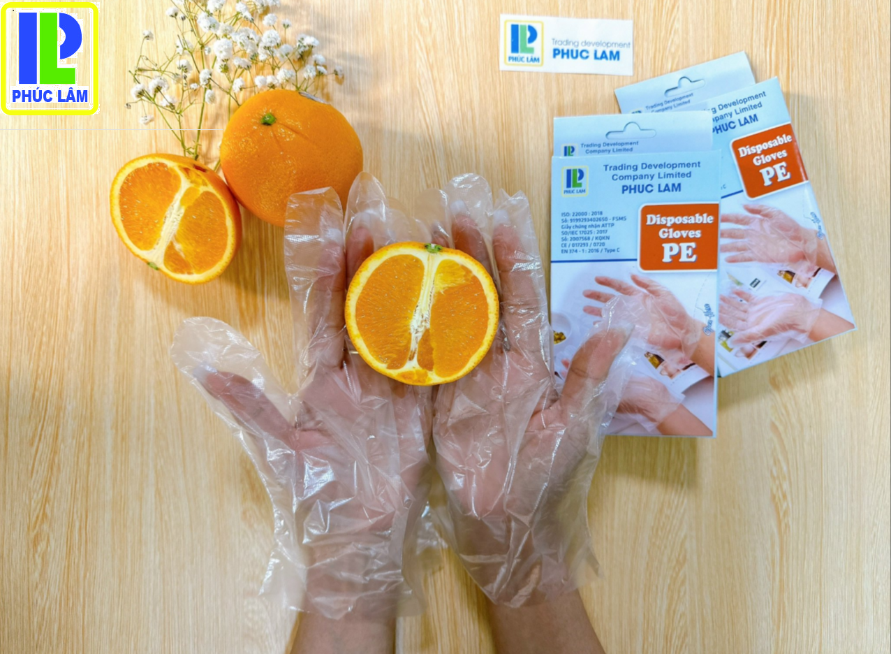 PE Gloves - Disposable glove packing in box