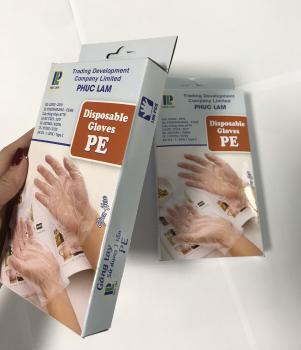 PE Gloves - Disposable glove packing in box