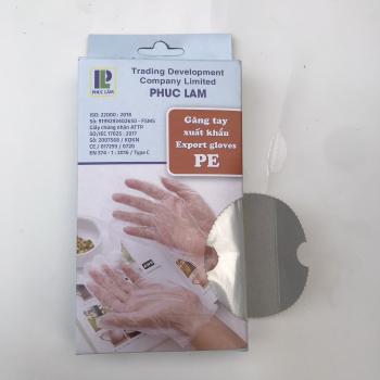 PE Gloves - Disposable glove packing in box