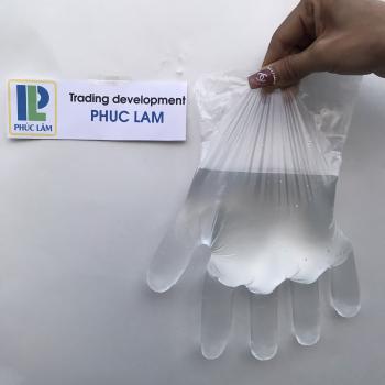 HDPE Gloves - Transparent color packing in box