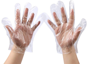 HDPE Gloves - Transparent color